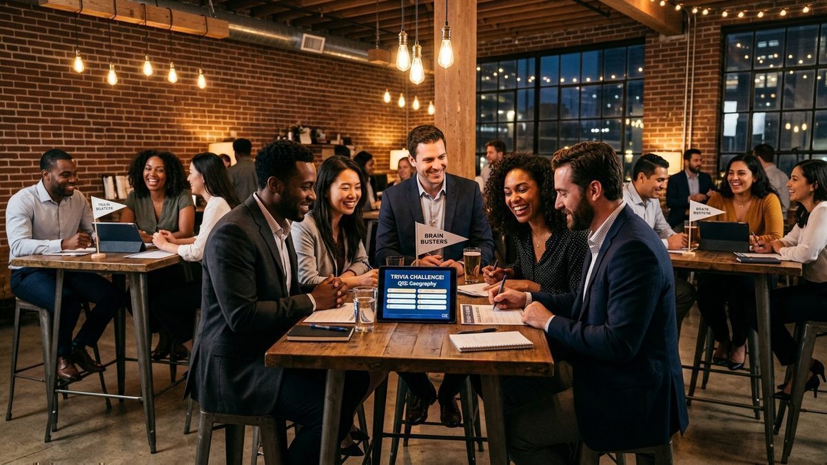 Corporate Pub Quiz Pack: 40 Work & Team Building Questions (With Answers)